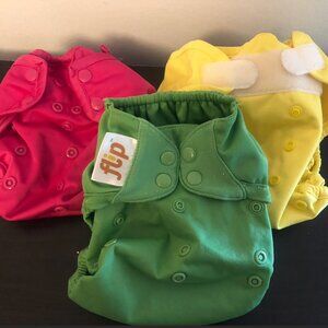 3 One-Size Covers for Cloth Diapers - Rumparooz and Flip